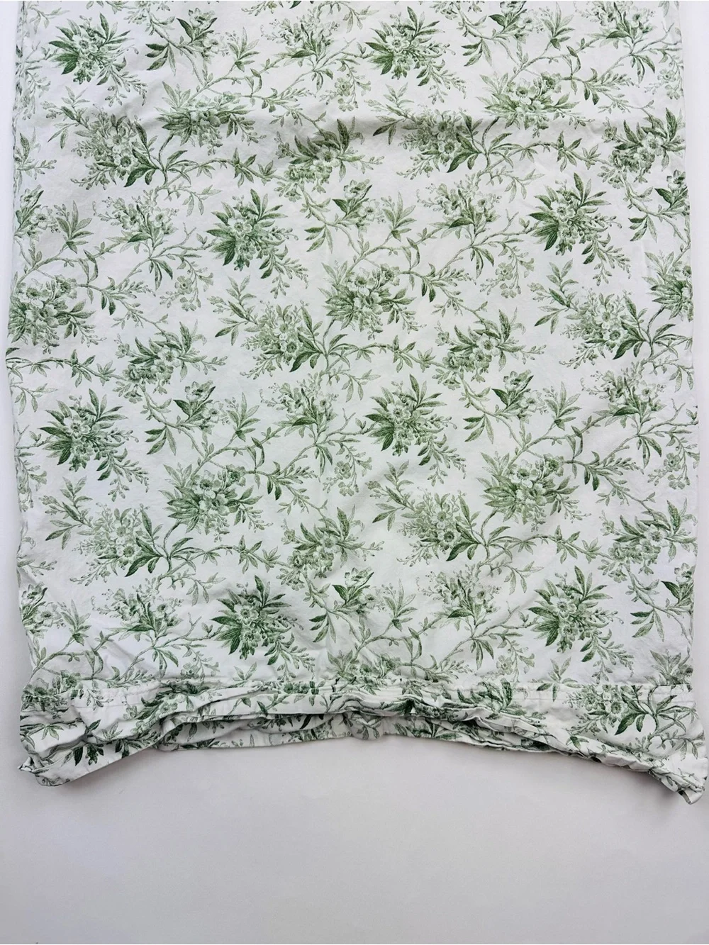 Laura Ashley Cottagecore Green Floral Standard Pillow Sham Cotton